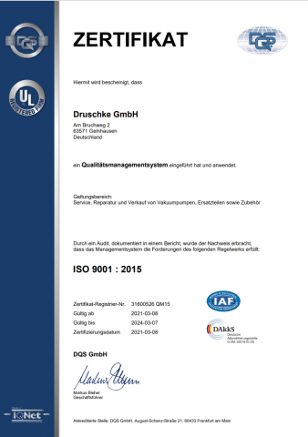 ISO 9001 : 2015 Deutsch